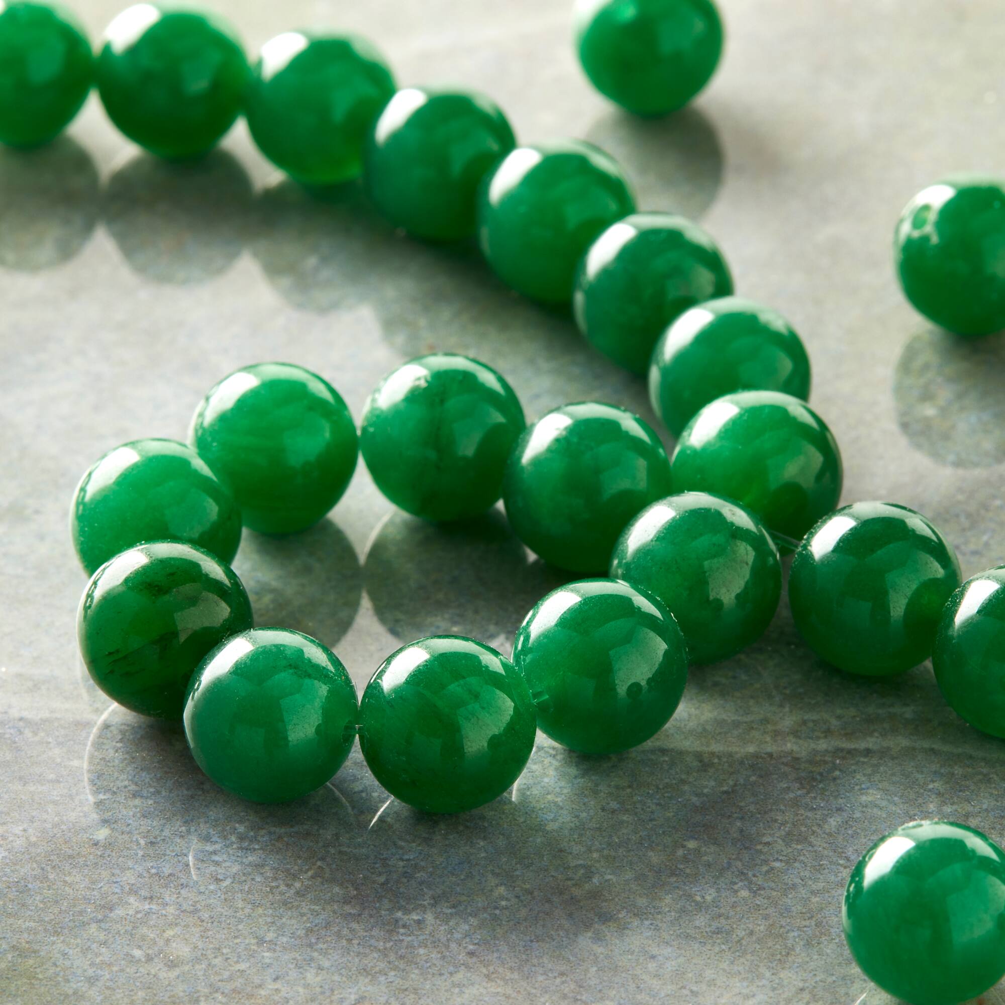 Green Aventurine Round Beads, 10mm by Bead Landing™